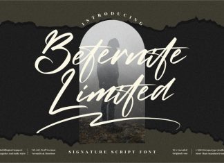 Beternite Limited Script Font