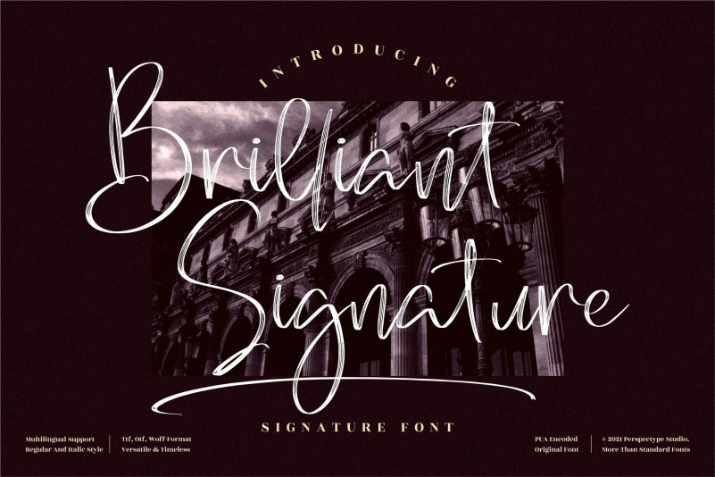 Brilliant Signature Script Font