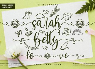 Sarah Betty Calligraphy Font
