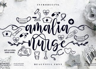 Amalia Nurse Calligraphy Font
