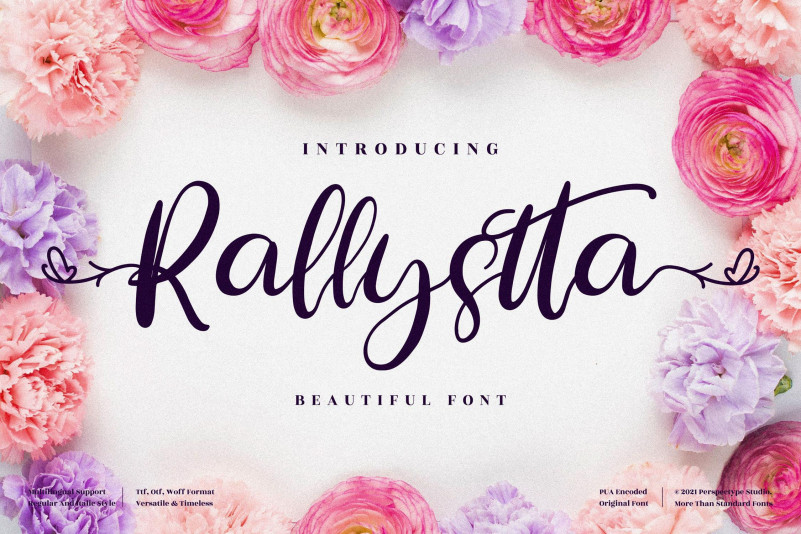 Rallystta Calligraphy Font