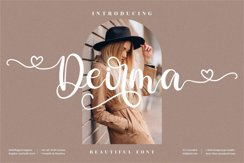 Deirma Calligraphy Font