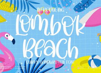Lombok Beach Display Font