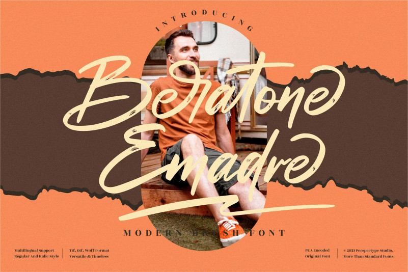 Beratone Emadre Brush Font