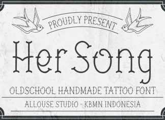 Her Song Display Font