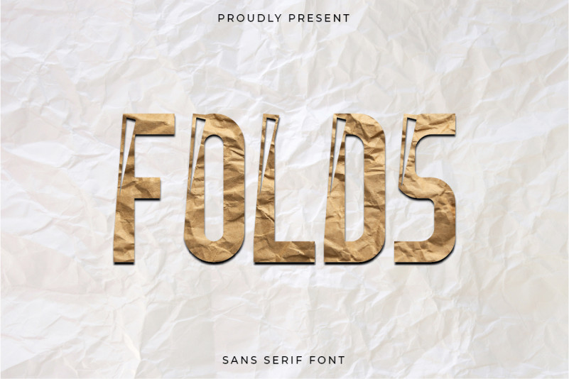 Folds Display Font