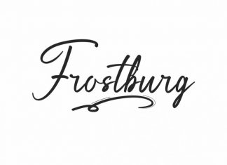 Frostburg Handwritten Font