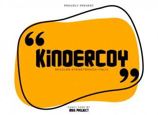 kindercoy Display Font