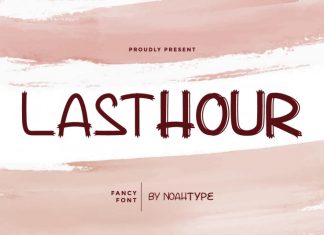 Lasthour Display Font