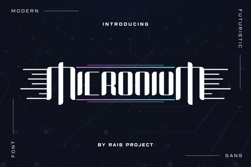 Micronium Display Font