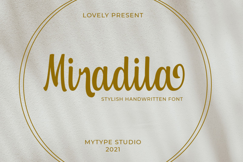 Miradila Script Font