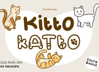 Katto Outlined Display Font