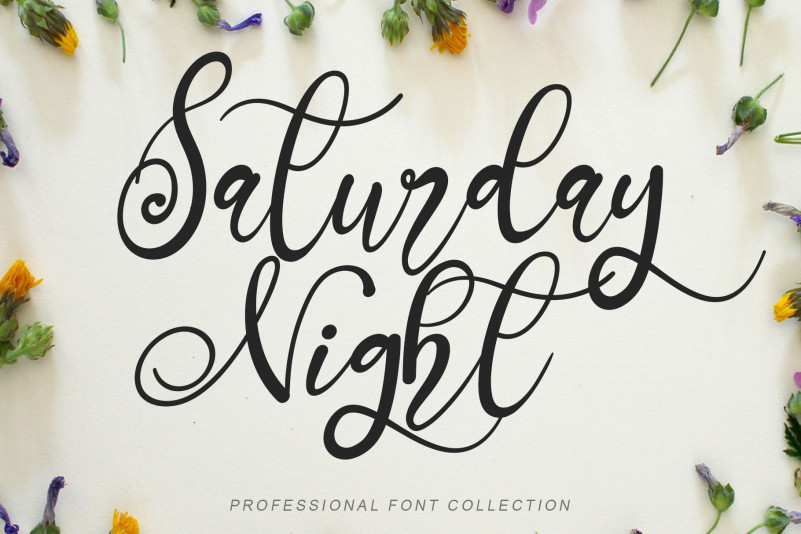 Saturday Night Calligraphy Font