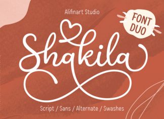 Shakila Handwritten Font Duo