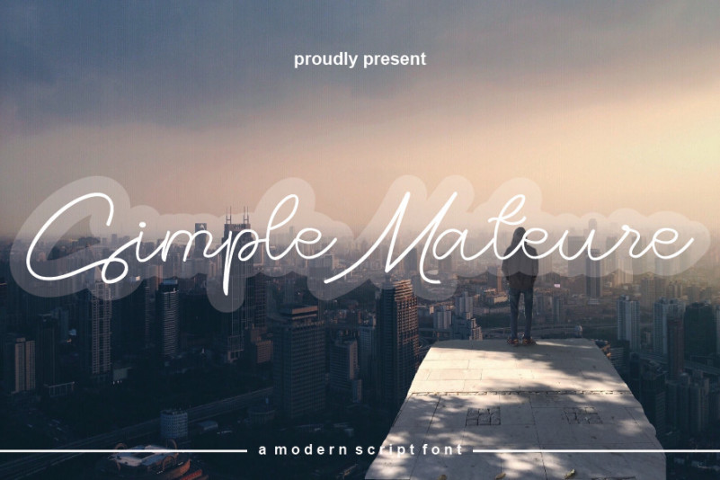 Simple Mateure Handwritten Font