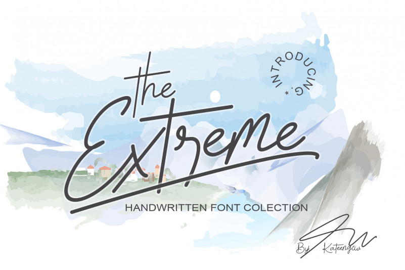The Extreme Handwritten Font