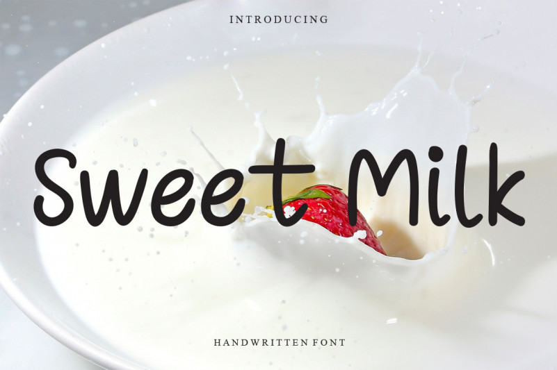 Sweet Milk Display Font 
