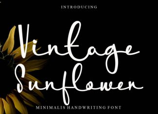 Vintage Sunflower Script Font