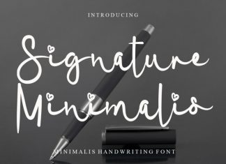 Signature Minimalis Script Font