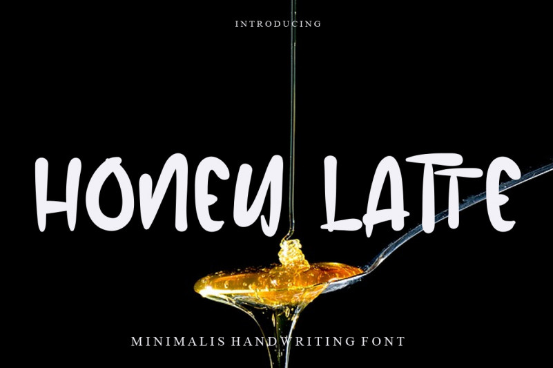 Honey Latte Display Font