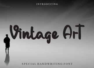 Vintage Art Script Font