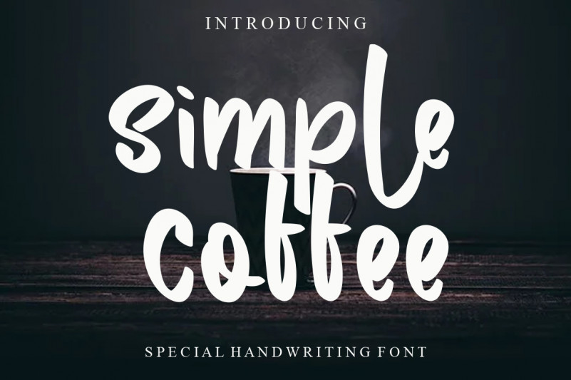 Simple Coffee Display Font