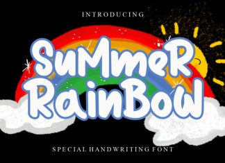 Summer Rainbow Display Font