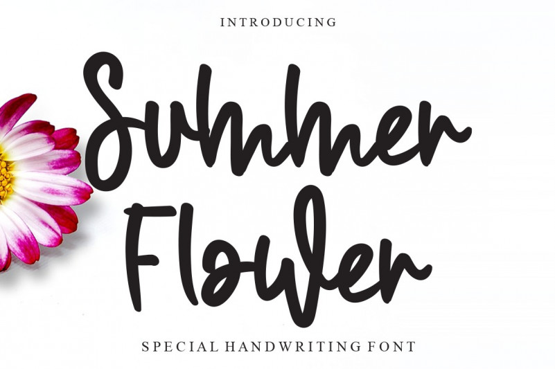 Summer Flower Script Font