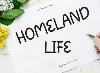Homeland Life Display Font