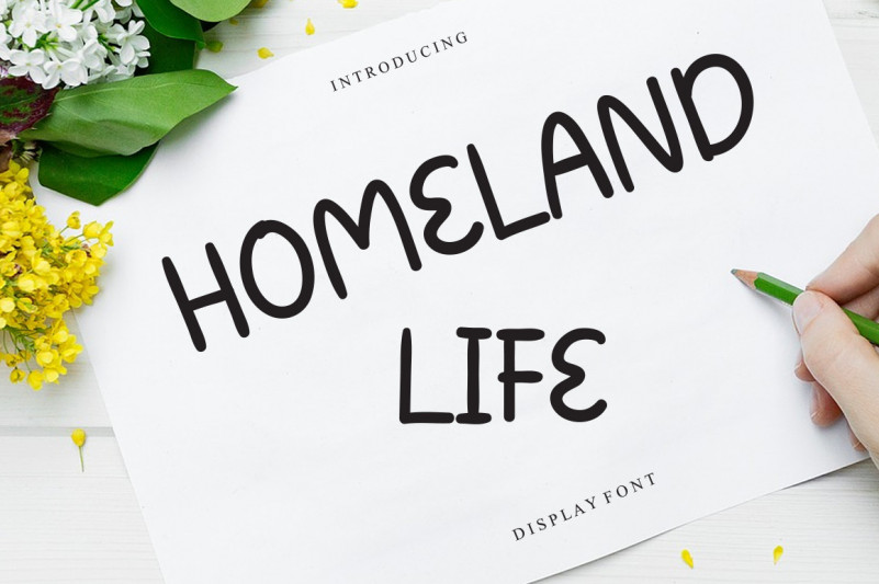 Homeland Life Display Font