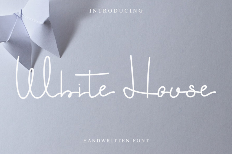 White House Handwritten Font