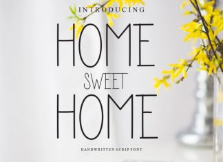 Home Sweet Home Display Font