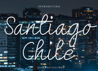 Santiago Chile Handwritten Font
