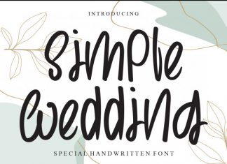 Simple Wedding Font