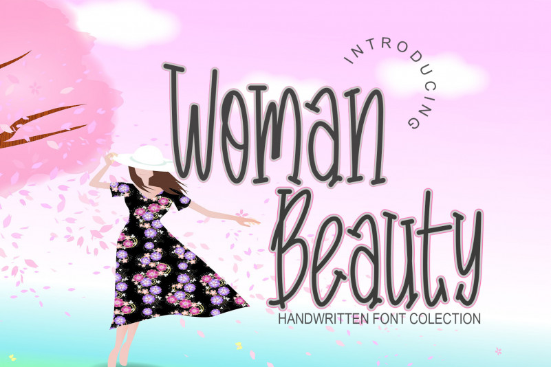 Woman Beauty Display Font