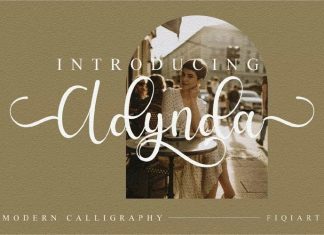 Adynda Calligraphy Font