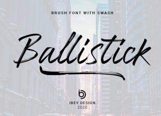 Ballistick Brush Font