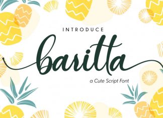Baritta Calligraphy Font