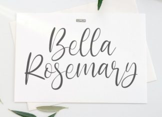 Bella Rosemary Calligraphy Font