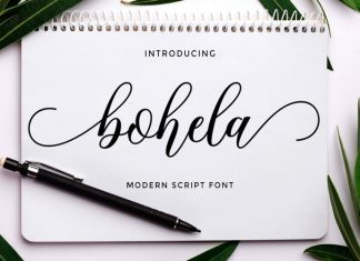Bohela Calligraphy Font