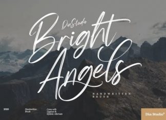 Bright Angels Brush Font