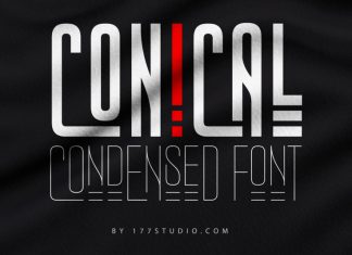 Conical Condensed Font
