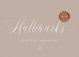 Hallmarks Calligraphy Font