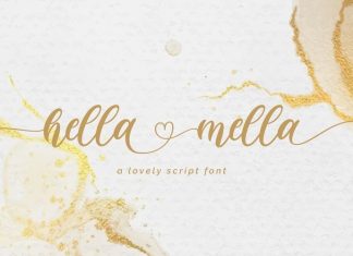 Hella Mella Calligraphy Font