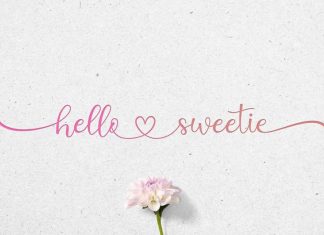 Hello Sweetie Calligraphy Font