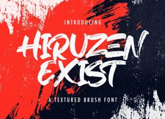 Hiruzen Exists Brush Font