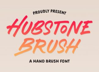 Hubstone Brush Font