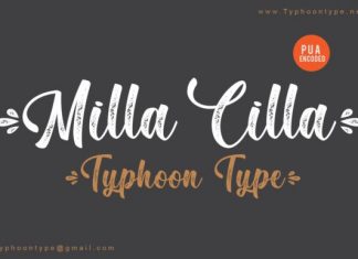 Milla Cilla Font