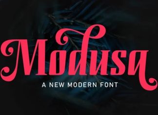 Modusa Display Font