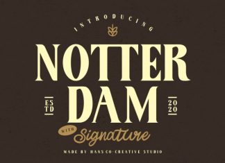 Notter Dam Font Duo